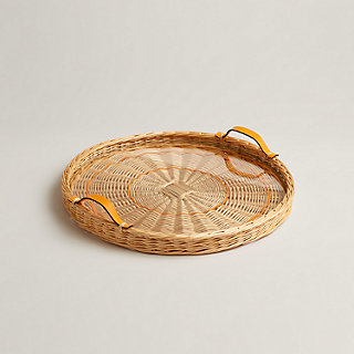 Oseraie Color round tray, medium model | Hermès USA